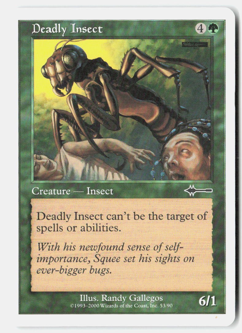 Deadly Insect 53 Common Beatdown Box Set Magic: The Gathering Lightly Played