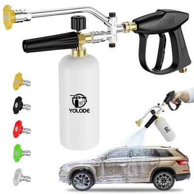 #ad Foam Cannon for Pressure Washer with Foam Cannon Dual Connector 5 Power Wash... $39.86
