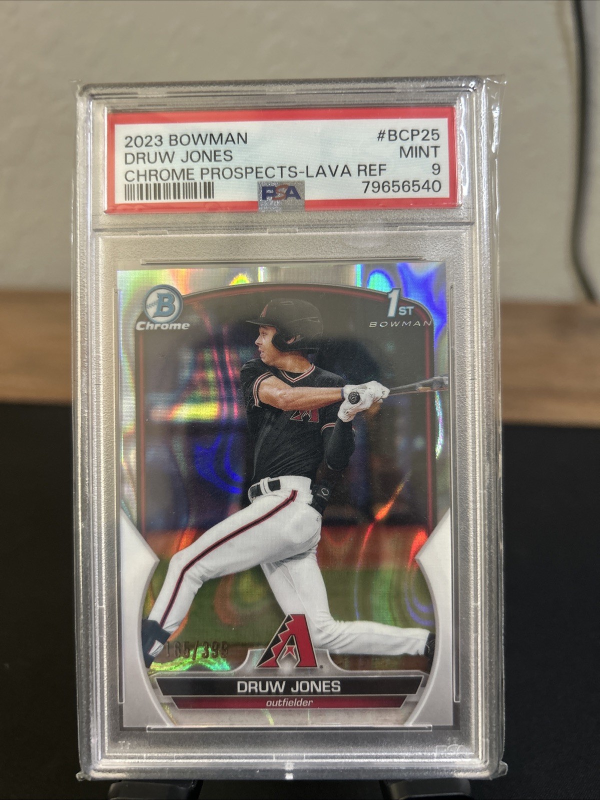 2023 Bowman - Chrome Prospects Druw Jones #BCP-25 Lava Refractor /399 (RC)