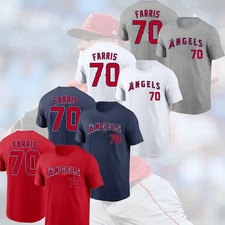 NEW SALE! Mitch Farris #70 Los Angeles Angels 2025 Name & Number Gift For Fans