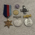Vintage British Military & Service Medal Collection WWII Star RLSS LCC Medal #2I