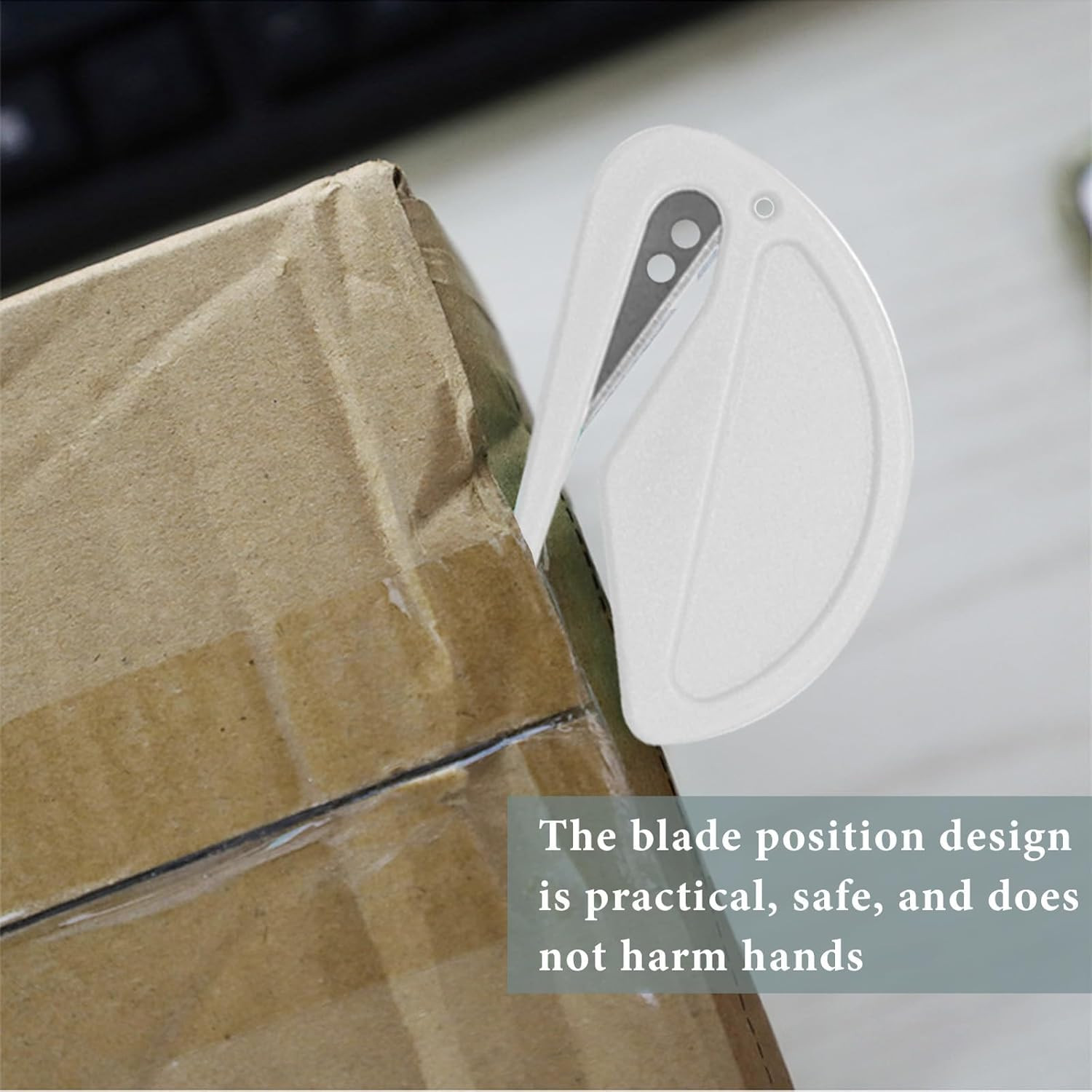 20 Pieces Letter Opener Envelope Slitter,Razor Blade Plastic Openers, Ideal for