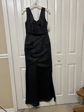 New w/ tags David’s Bridal Black Mermaid Evening Gown Size 4