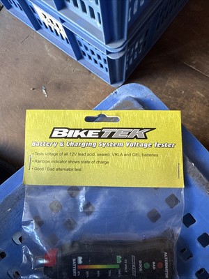 Biketek Batterie & Ladesystem Spannungsprüfer Brandneu Versiegelt