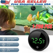 Aquarium Digital Thermometer LED Fish Tank Temperature Gauge Touch Screen Lot
