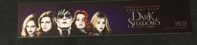 DARK SHADOWS 2012 ORIGINAL 5x25 SS MYLAR POSTER! JOHNNY DEPP VAMPIRE HORROR!