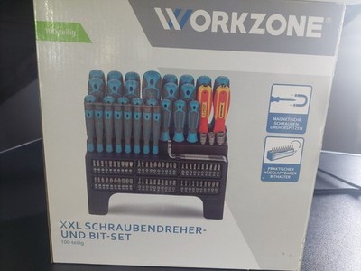 Schraubendreher- und Bit-Set, 100-teilig, Workzone