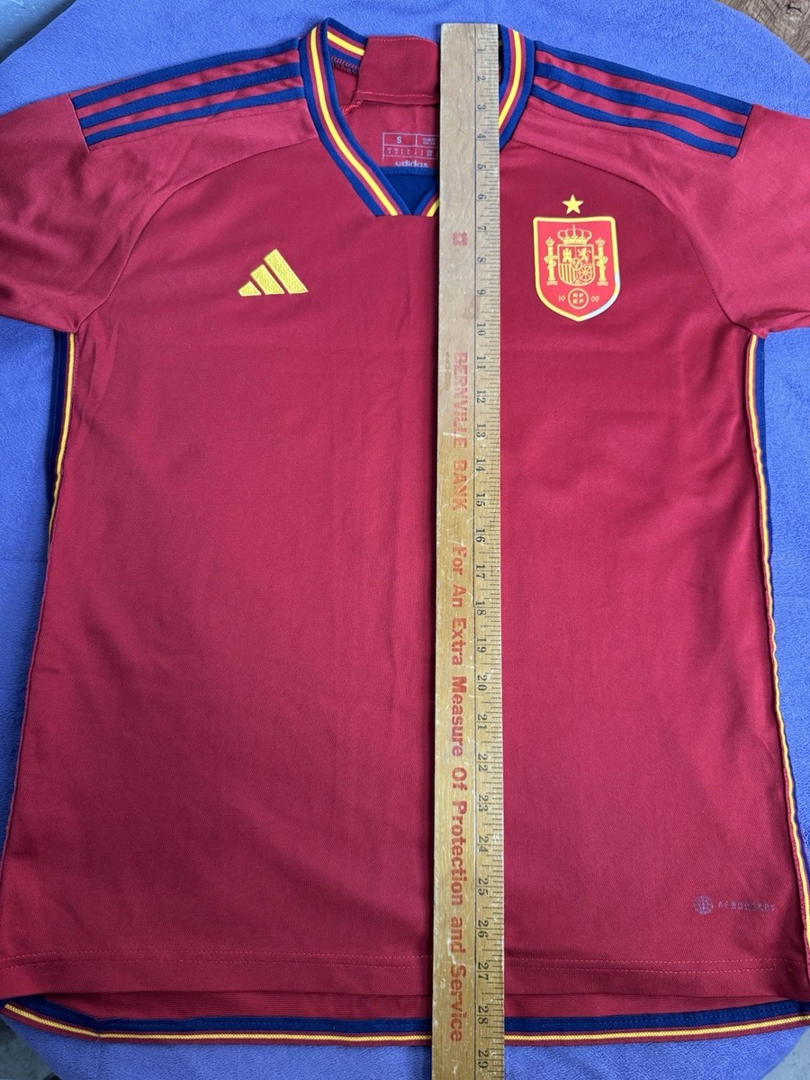 Spain 2022 Home WC Soccer Football Jersey Adidas Men's Sz S | eBay