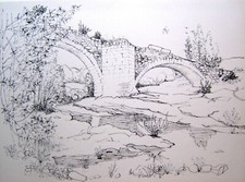 ILLUSTRATION PROVENCE : Mane, le pont romain ALPES-DE-HAUTE-PROVENCE