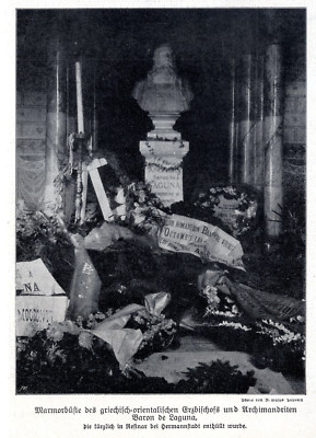 Hermannstadt Enthüllung Marmorbüste des Archimandriten Baron de Laguna von 1911