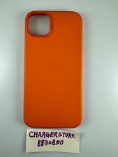 Original Genuine Apple Leather Case with Magsafe for iPhone 14/13 Orange 6.1"