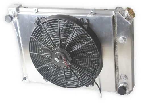 21"W Radiator CC571 For 74-81 Chevy Camaro 78-87 Monte Carlo SBC 3Row Fan Shroud - Picture 3 of 12