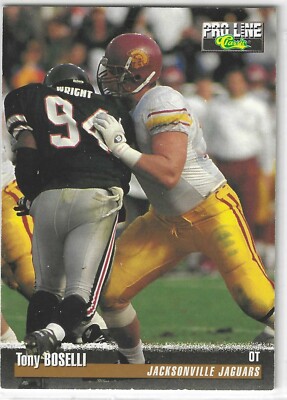 1995 Pro Line #284 Tony Boselli RC Jacksonville Jaguars USC HOF