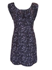 Ann Taylor LOFT Mauve Purple Floral Print Sleeveless Sheath Dress Size 0