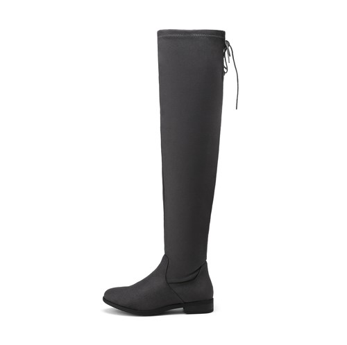 DREAM PAIRS Womens Ladies Over The Knee Boots Stretch Flats Thigh High Boots - Picture 17 of 33