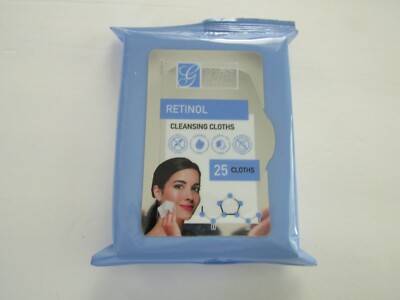 Make Up Cleansing Cloth 1 Pack Of 25 Retinol Global Beauty Wipes Hypoallergenic