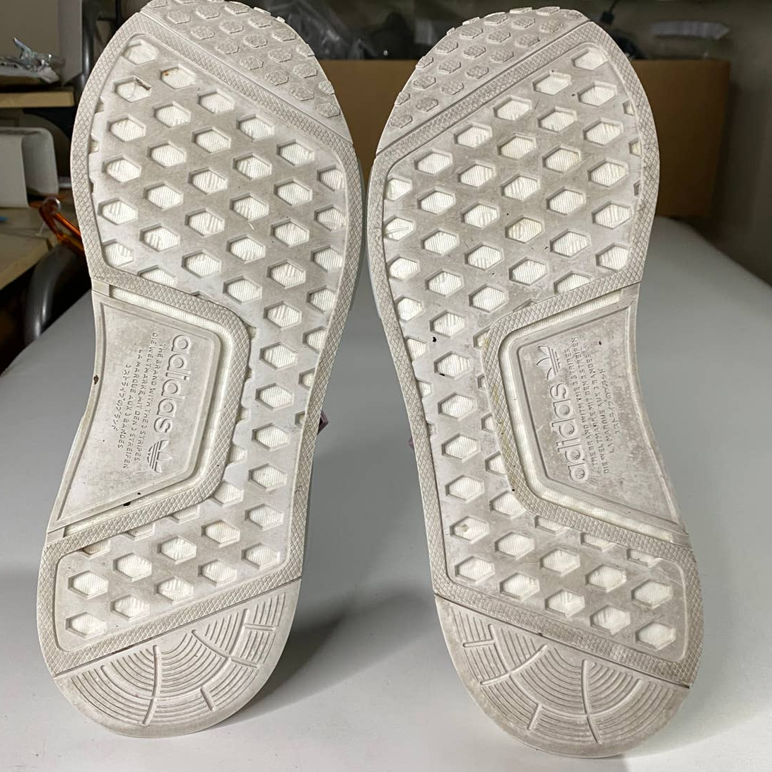 Adidas NMD R1 Core Black Cloud White Slip on Sneakers Women's 8 | eBay