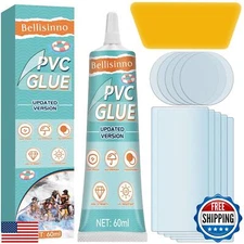 Bellisinno Air Mattress Patch Kit, Waterproof PVC Glue, Inflatable Patch Repa