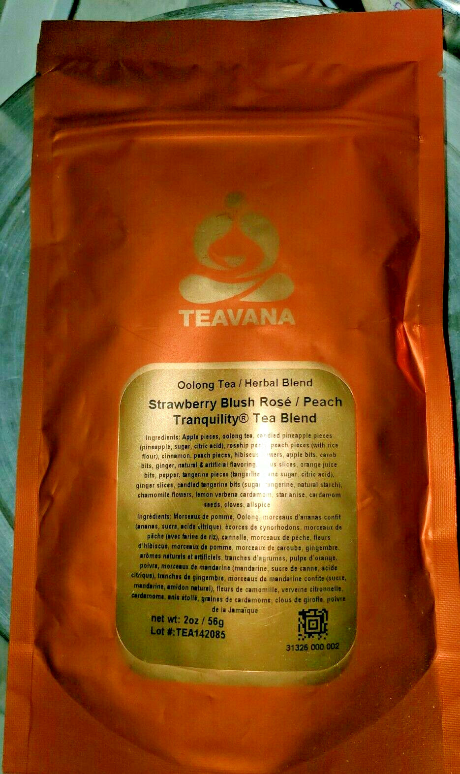 Vana 2oz Sealed Strawberry Blush Rose 🍓🌹🍾oolong & Peach Tranquility