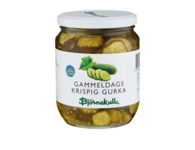 Björnekulla Gammeldags Krispig Gurka  580/350g  Swedish Pickled Cucumbers