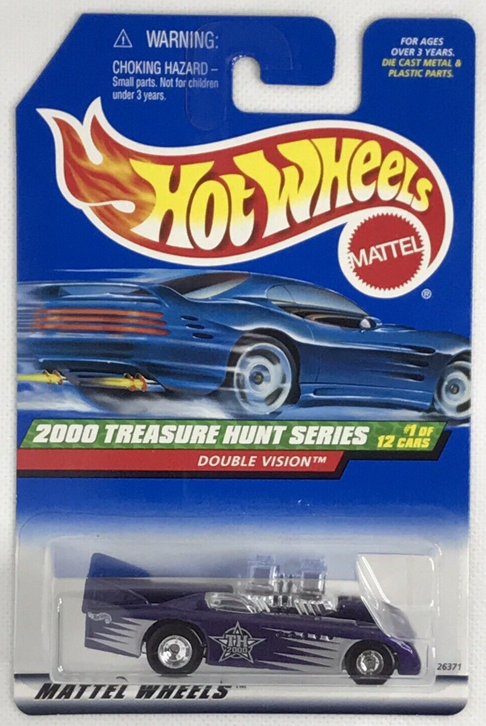 2000 Hot Wheels Treasure Hunt Double Vision Limited Edition Collector #49 #1/12