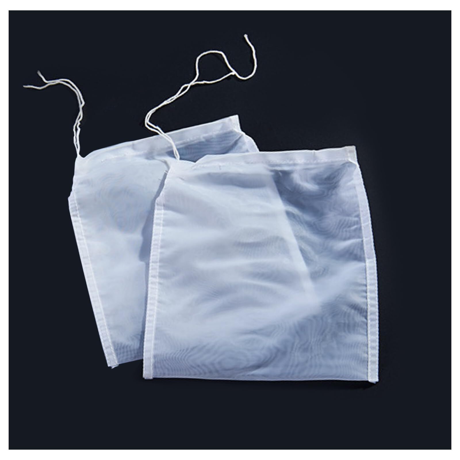 4-Pack Reusable 7.9x5.8in Food-Grade Nylon Nut Milk Bag Strainers