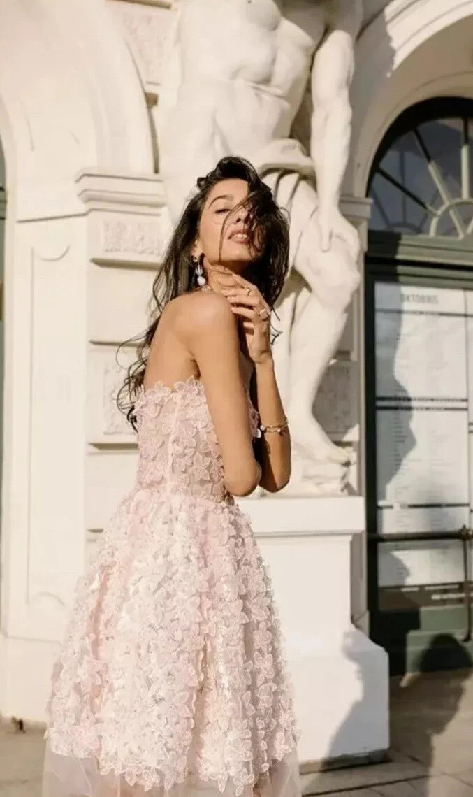 Giambattista Valli x H M NWT Short Tulle Dress With Lace Size 12