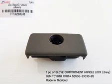 GREY TOYOTA HILUX KUN26 05-11 GLOVE COMPARTMENT HANDLE DOOR LOCK 55506-33030-B5
