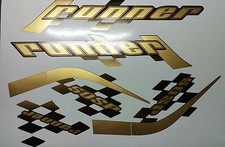 Gilera Runner 50 sp new shape stickers black soul, Gold/black Decals