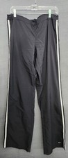 Nike Vintage Track Pants Womens Sz L Jogger Nylon Swishy Windbreaker Black White