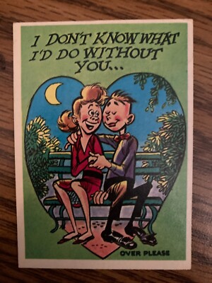 1959 Topps Funny Valentines #28 Don't Know What I'd Do Without You - Ex