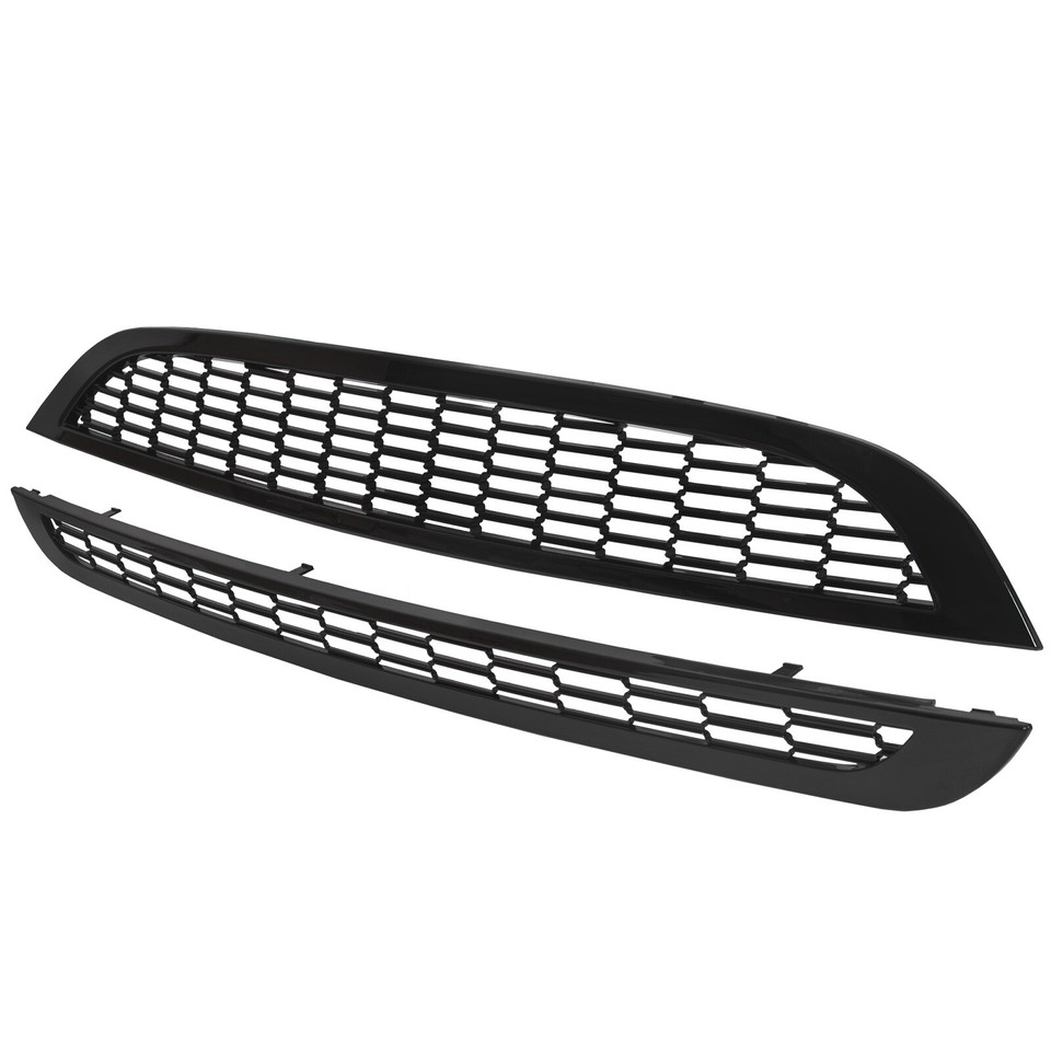 Honeycomb Mesh Front Grille Upper+Lower For 2002-2006 Mini Cooper S R50 ...