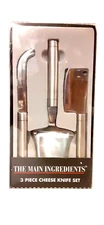 The Main Ingredients® 3 Piece Cheese Knife Set NIB