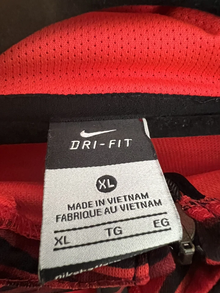 Nike Dri Fit Kevin Durant Full Zip Hoodie Youth XL Red/Black - Image 4 of 4