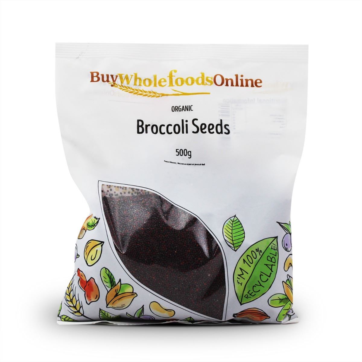 Organic Broccoli Seeds 500g | BWFO | Free UK Mainland P&P