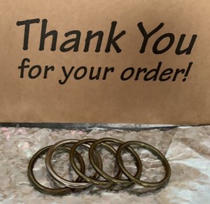 ❤️vintage Heavy Duty Metal O Rings Lot Of 5 Pieces