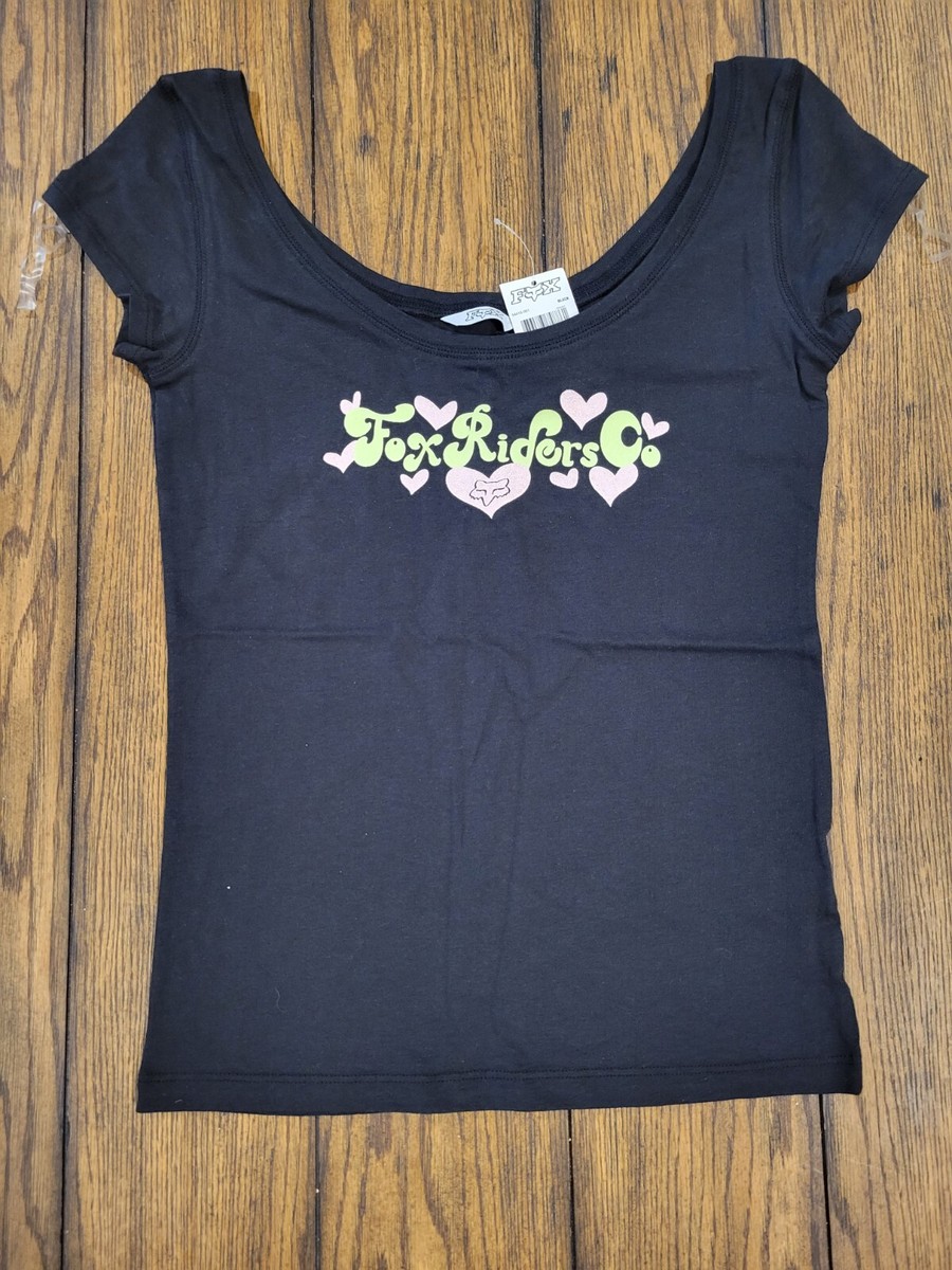 Fox Racing Hearty s/s Scoop Tee Shirt Black, Size: XL | eBay