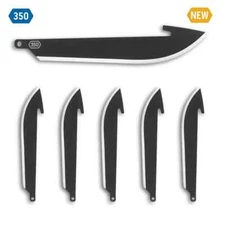 Outdoor Edge 6 Black 3.5" Replacement Blades for Razor-Lite Razor EDC Razor-Pro