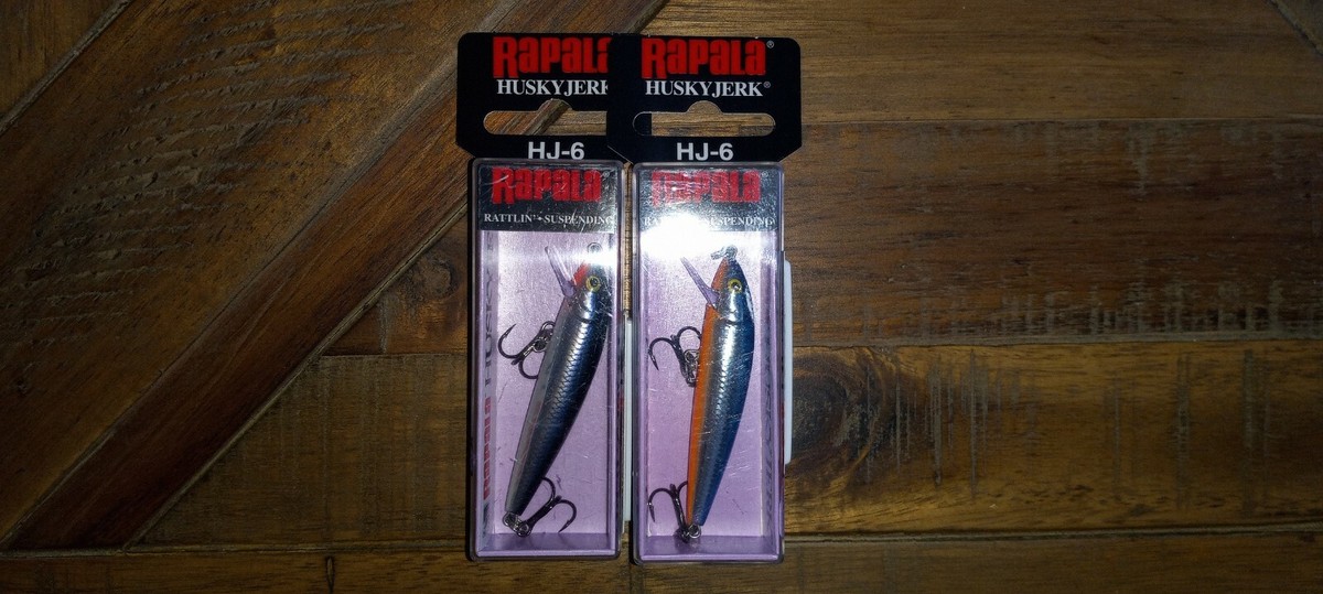 Leurres Rapala Husky Jerk HJ-6 #5 (lot De 6) Multicolores, Neufs