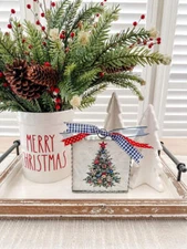 Mini "Hope, Joy, Peace" Christmas Tree Print