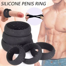 6PCS Penis Cock Ring Delay Ejaculation Adjustable Cockring Erection Sex Toys Men