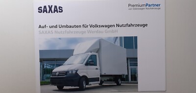 SAXAS: VW Crafter Leichtbau-Kofferaufbauten (Prospekt); Sept.2018