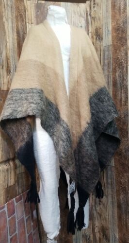 Donegal Design Ireland Mohair Wool Handwoven Cape 