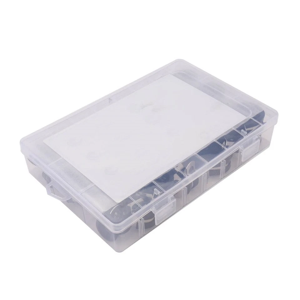 60pcs Rubber Lined P Clips Hose Pipe Clamps Cable Mounting Clip Stainless Steel - image 3 of 4