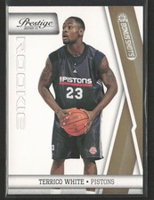 Terrico White 2010-11 Panini Prestige #195 Bonus Shots Gold /249 Detroit Pistons