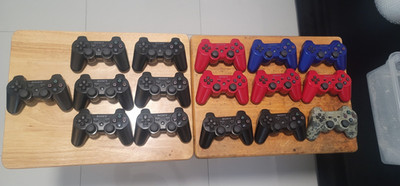 16 OEM Sony DualShock 3 PS3 Controller Lot Black Red Blue Gray