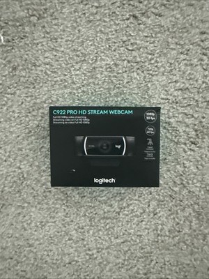 New in Box Logitech C922 Pro HD Stream Webcam 1090p 30fps w/ Tripod 960-001087