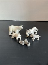 Schleich Arctic Figurine Lot Polar Bear Penguin White Tiger Adult Baby