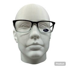 America Benson 120 Eyeglass Frames Black Clear Gradient 54-19-145 Square