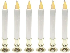6 Piece Gerson 9 Inch Battery Operated Candolier Lamp Set ~ READ DESCRIPTION